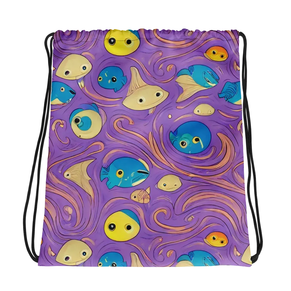 Violet Tide on Drawstring Bag — Photo