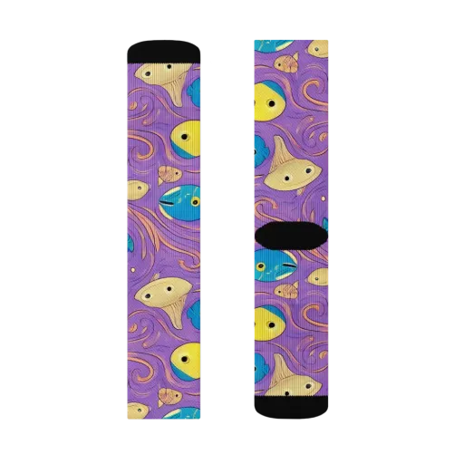 Violet Tide on a Socks