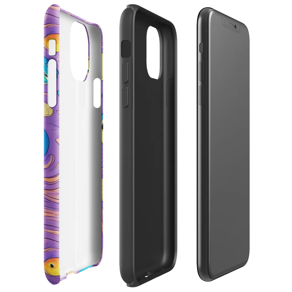 Violet Tide on Tough Case for iPhone® — Right