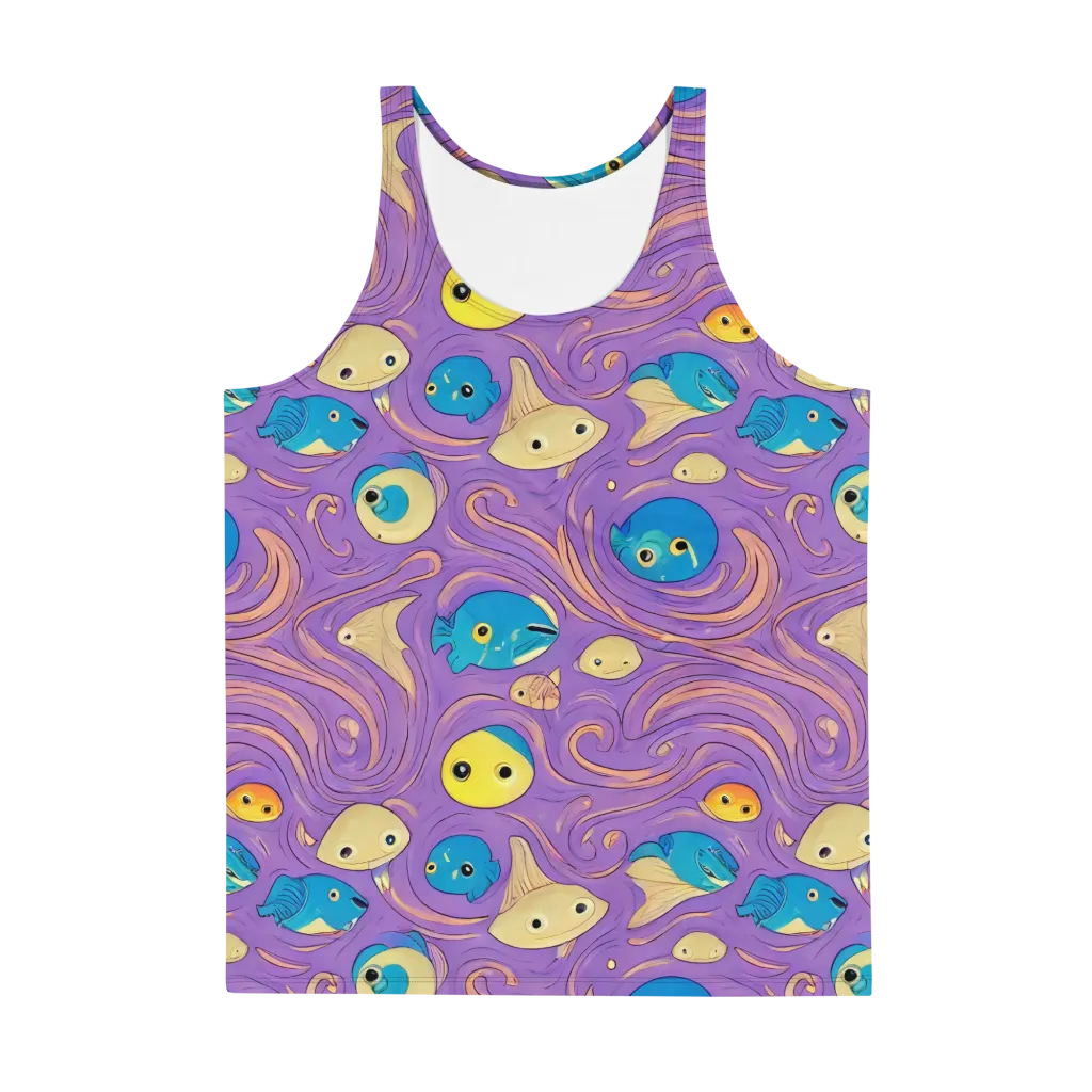 Violet Tide on Men's Tank Top — Front