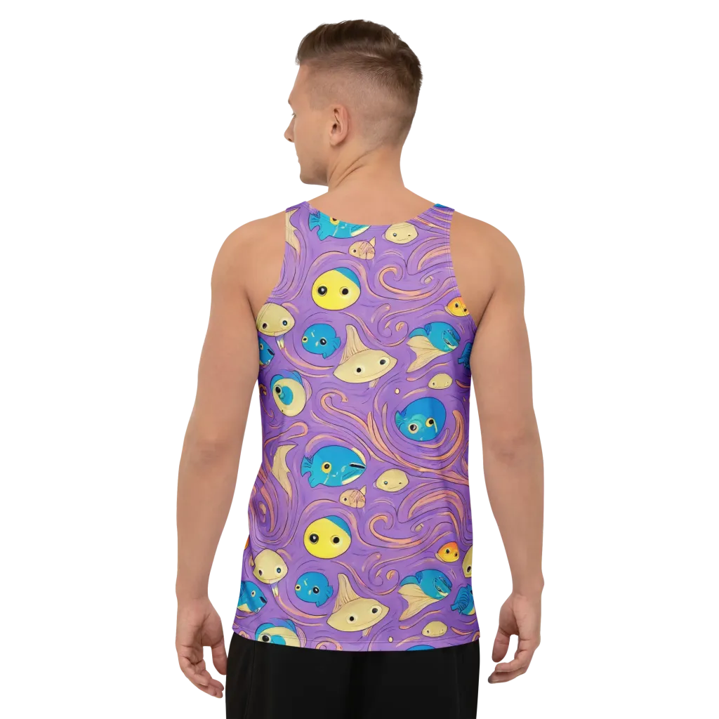 Violet Tide on Men's Tank Top — Back