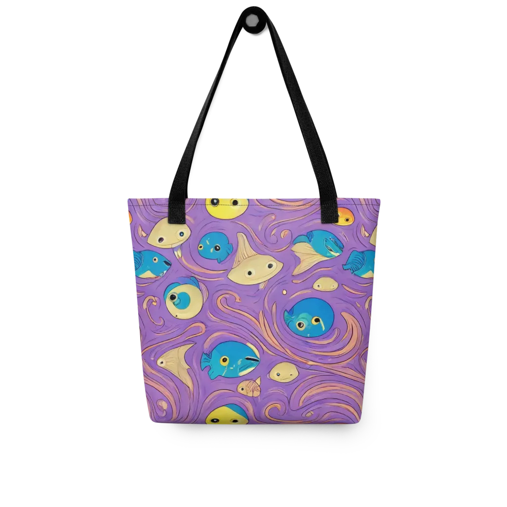 Violet Tide on Tote Bag — Front