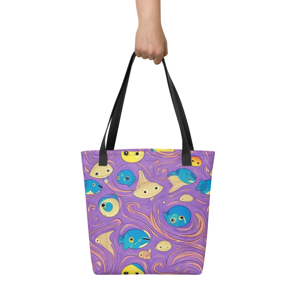 Violet Tide on Tote Bag — Front