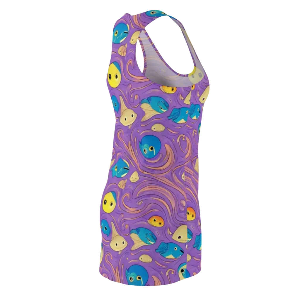Violet Tide on Racerback Dress — Back Side