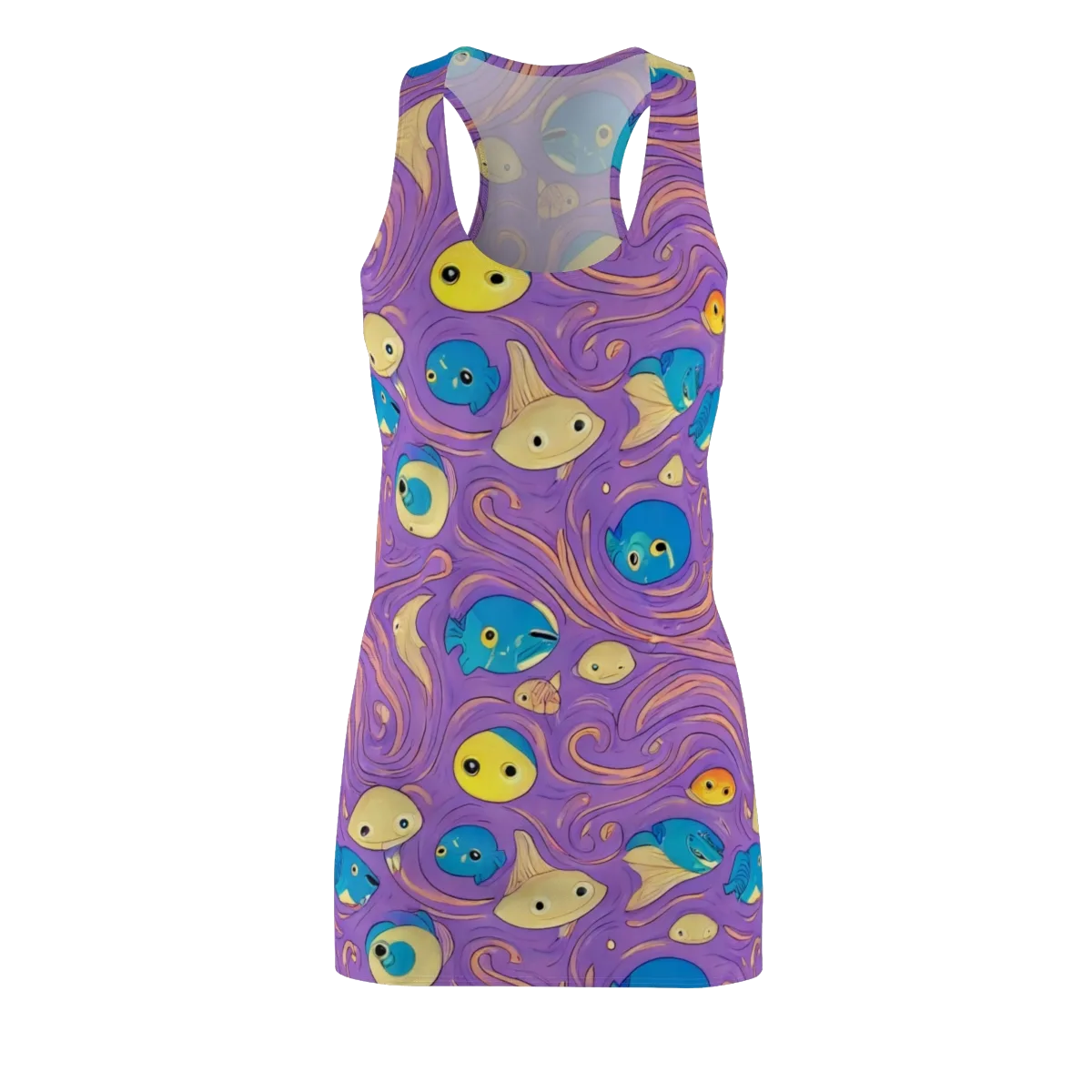 Violet Tide on Racerback Dress — Front