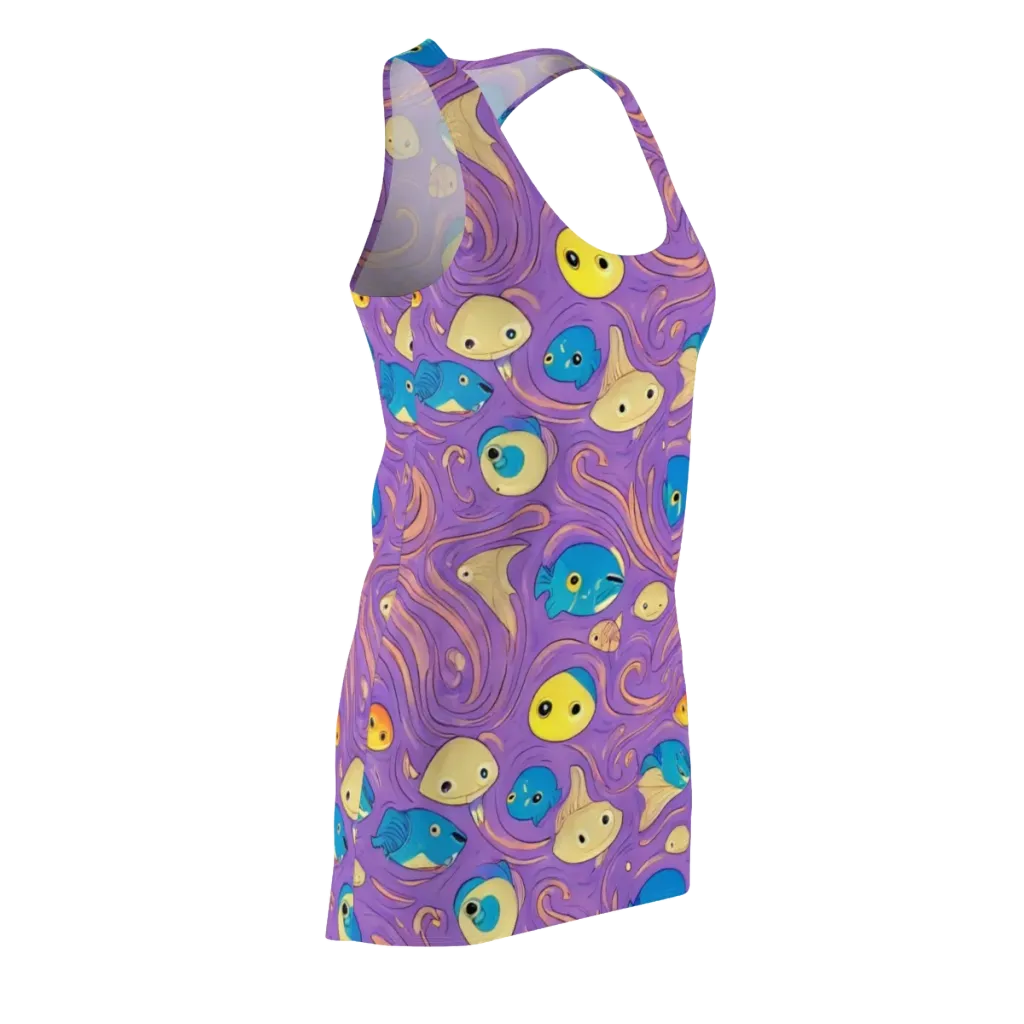 Violet Tide on Racerback Dress — Front Side