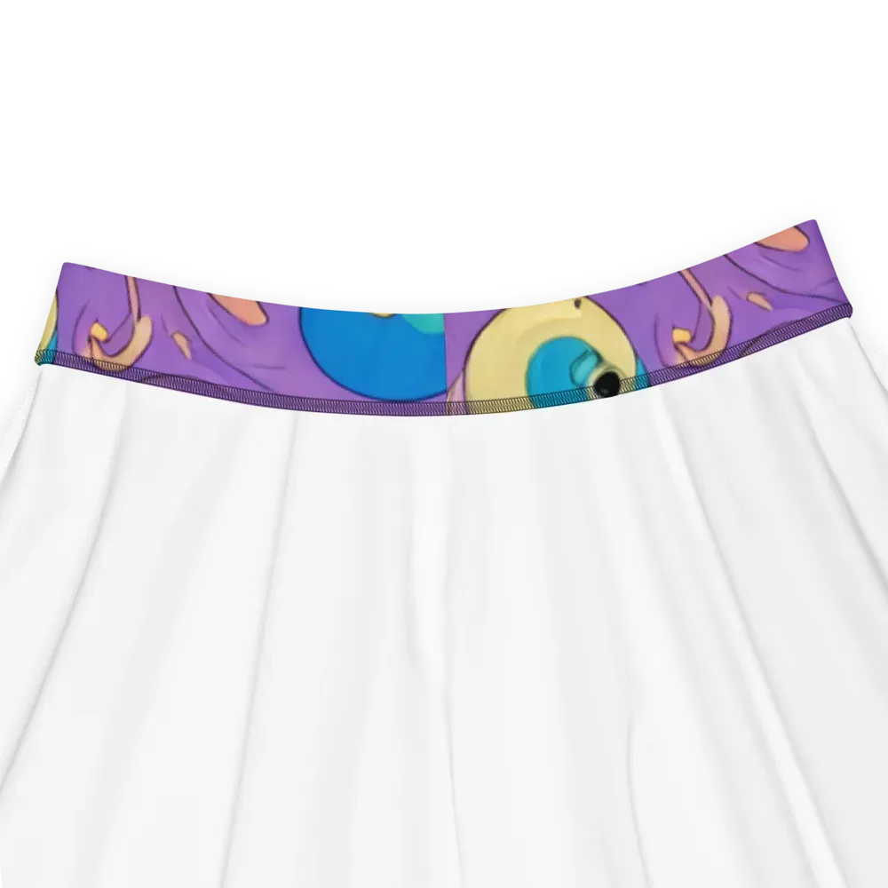 Violet Tide on Skater Skirt — Product details