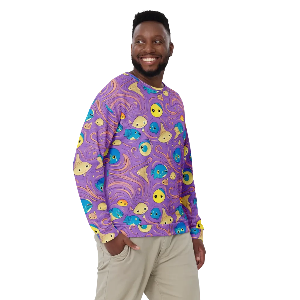 Violet Tide on Sweatshirt — Front