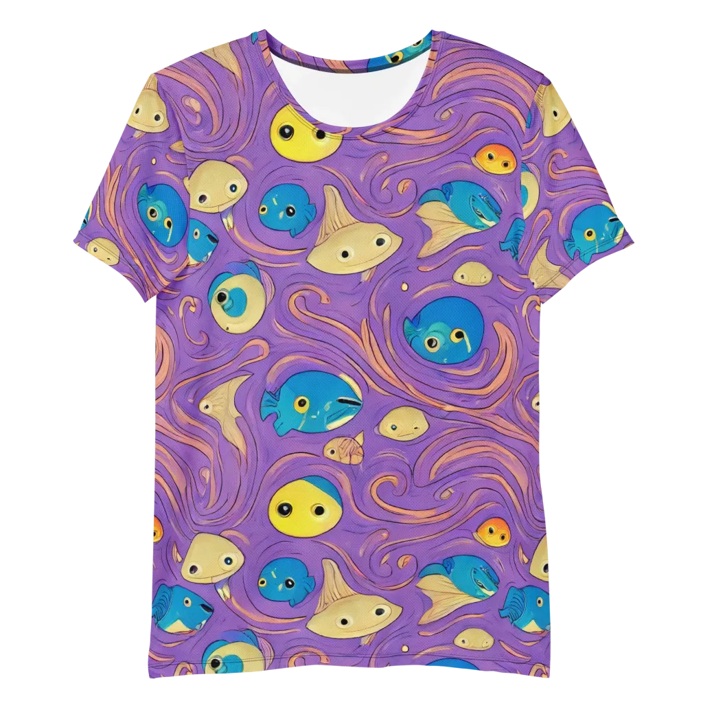 Violet Tide on Men's Athletic T-Shirt — Front