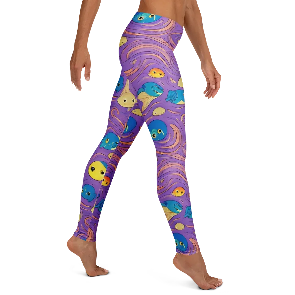 Violet Tide on Leggings — Right