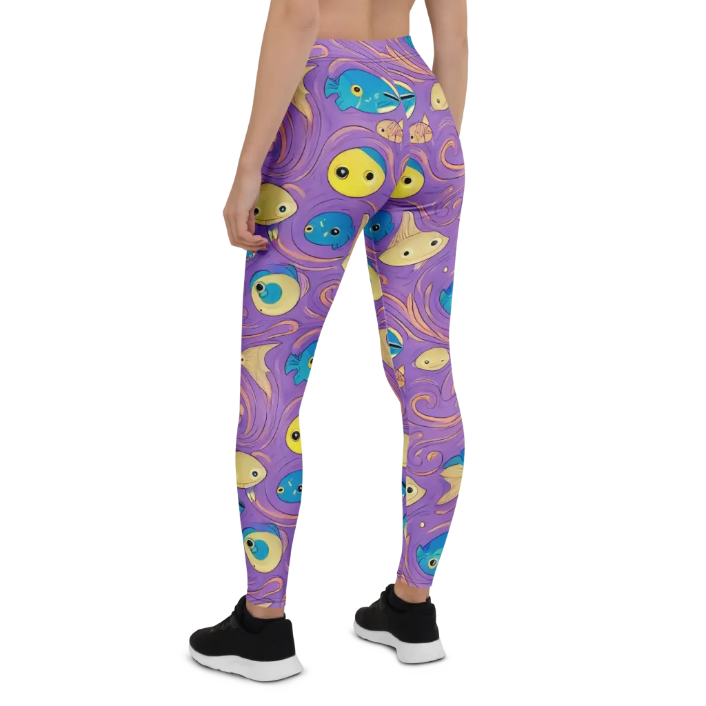 Violet Tide on Leggings — Back