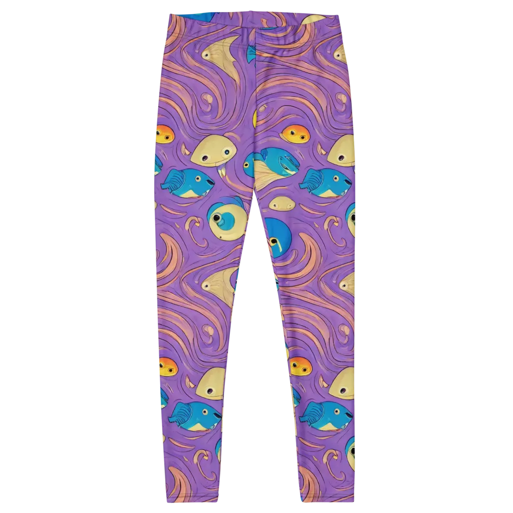 Violet Tide on Leggings — Front