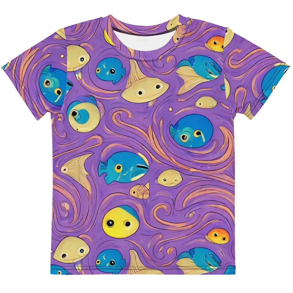 Violet Tide on Kids Crew Neck T-Shirt — Front