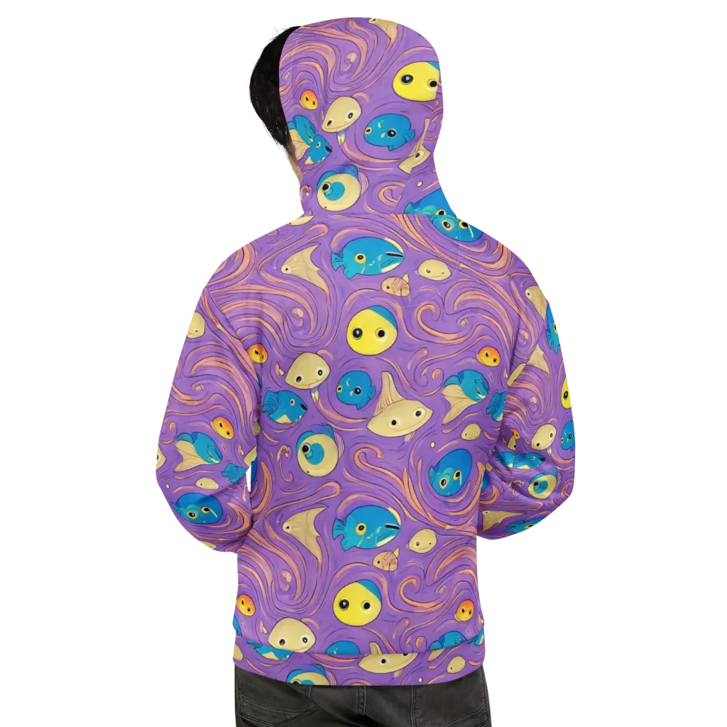 Violet Tide on Hoodie — Back