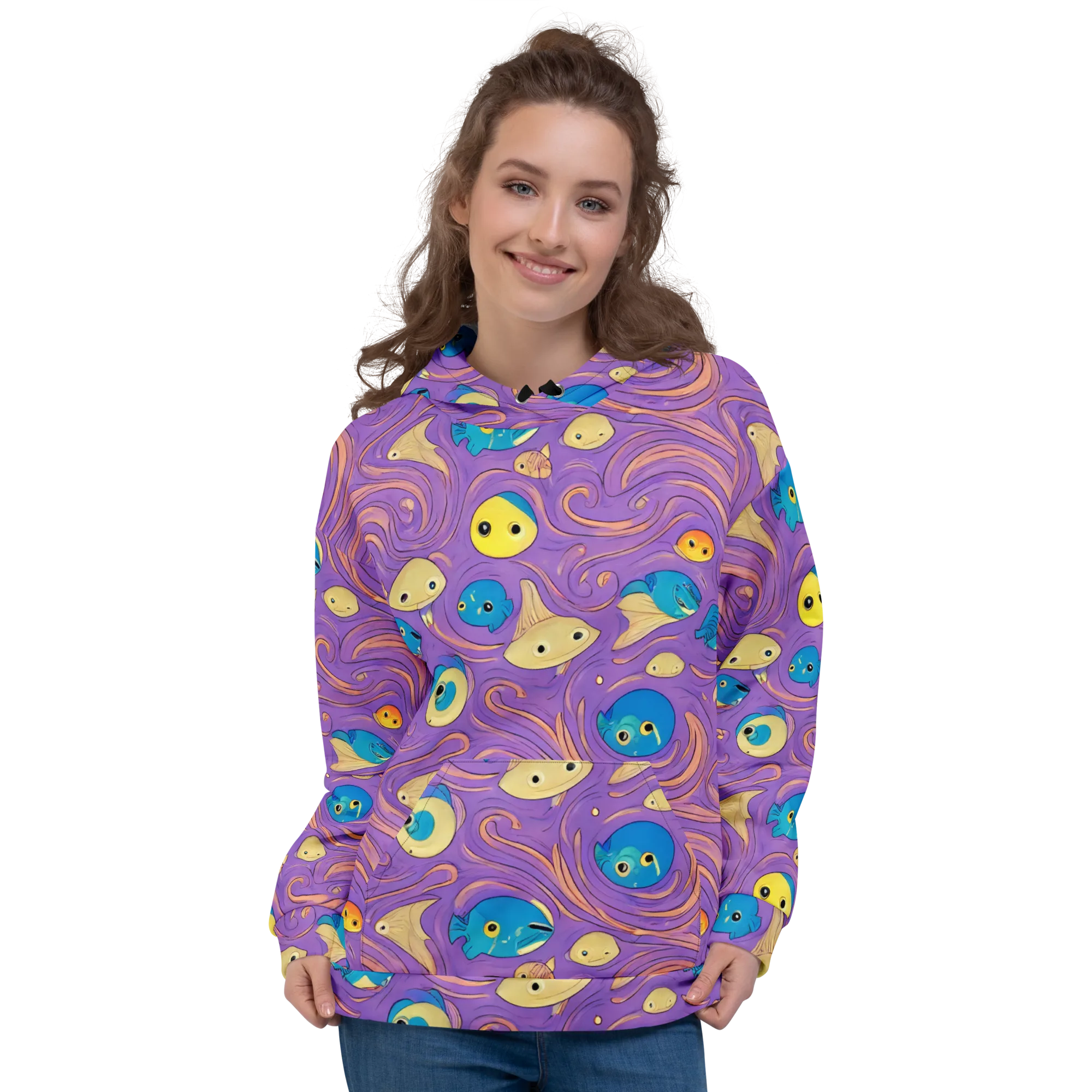 Violet Tide on Hoodie — Front