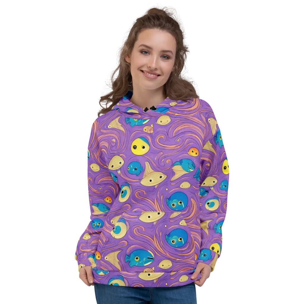 Violet Tide on Hoodie — Front