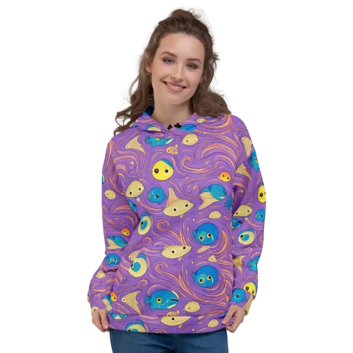 Violet Tide on a Hoodie