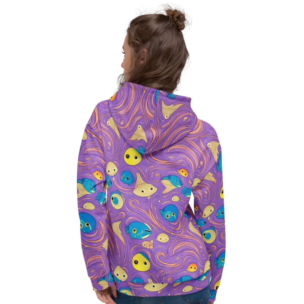 Violet Tide on Hoodie — Back