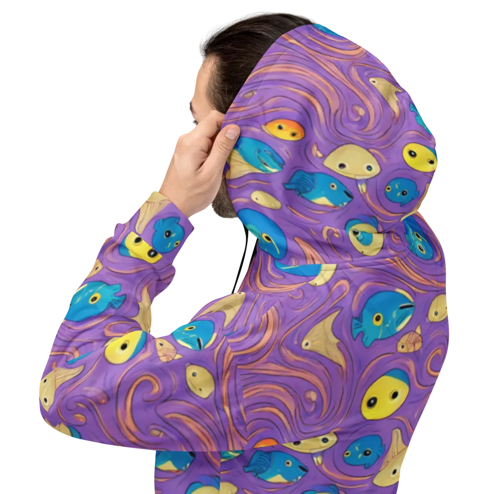Violet Tide on Hoodie — Back