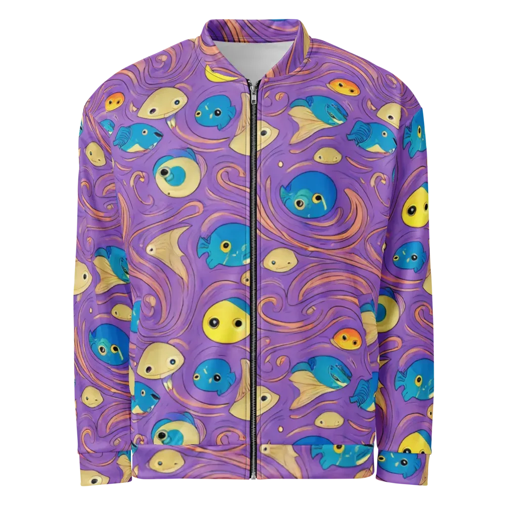 Violet Tide on Bomber Jacket — Front