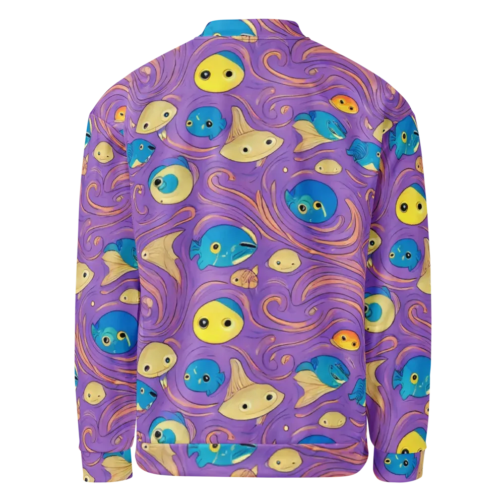 Violet Tide on Bomber Jacket — Back