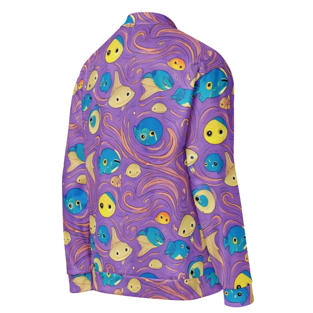 Violet Tide on Bomber Jacket — Right Back