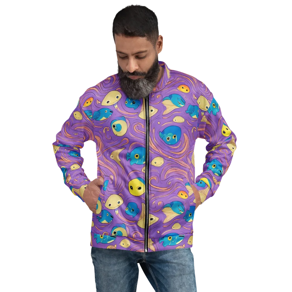 Violet Tide on Bomber Jacket — Front