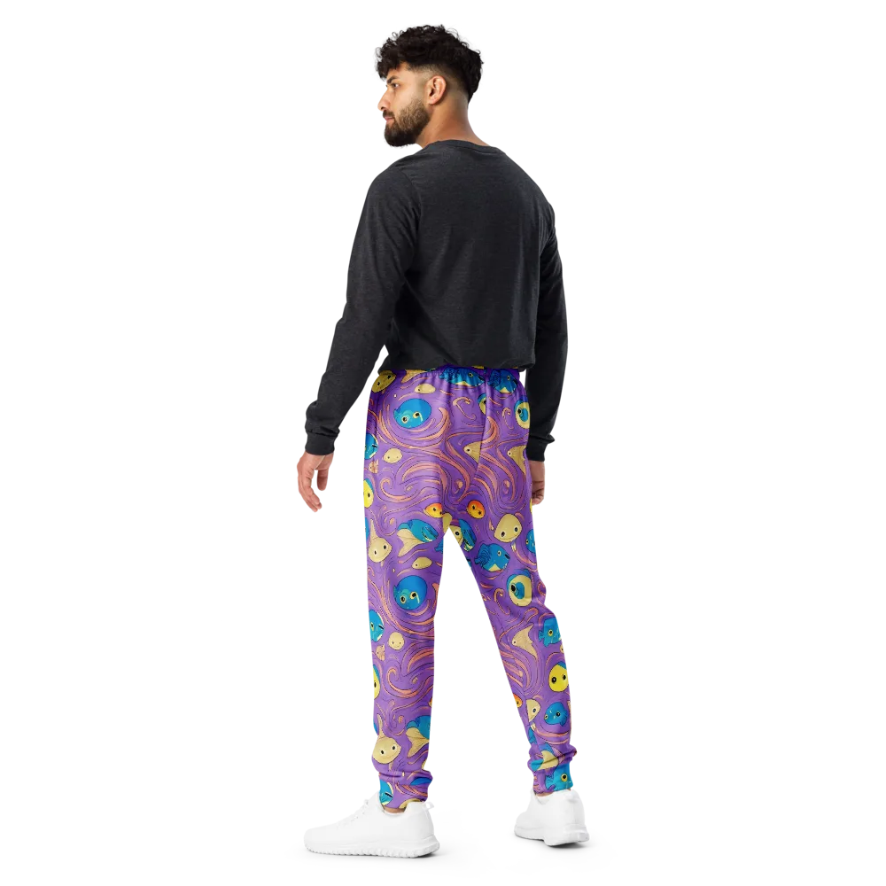 Violet Tide on Men's Joggers — Back