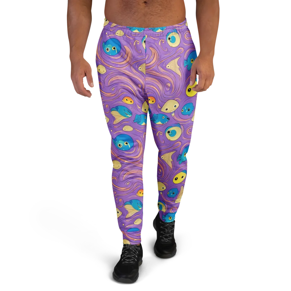 Violet Tide on Men's Joggers — Front