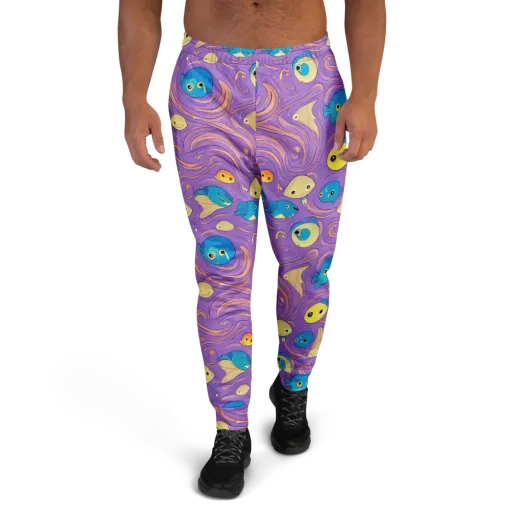 Violet Tide on a Men's Joggers