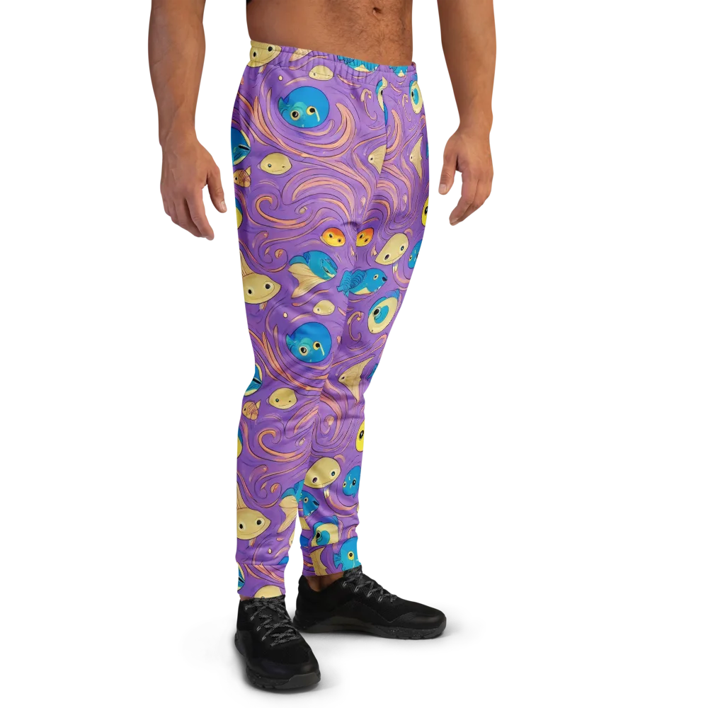 Violet Tide on Men's Joggers — Right
