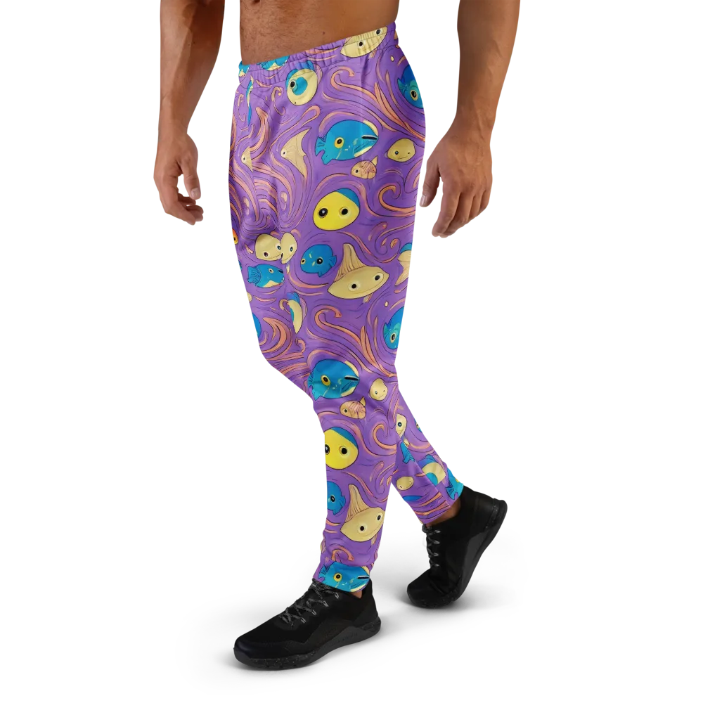 Violet Tide on Men's Joggers — Left