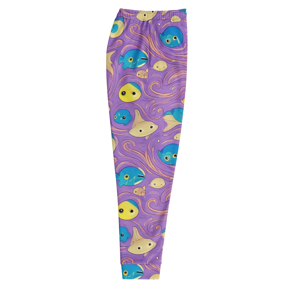 Violet Tide on Men's Joggers — Right