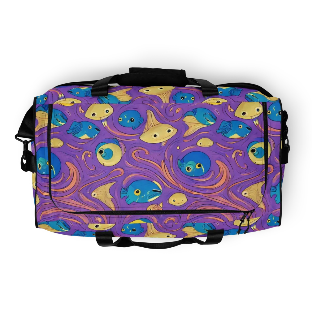 Violet Tide on Duffle Bag — Top