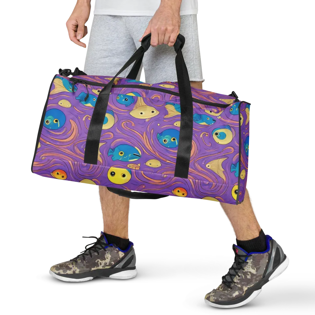 Violet Tide on Duffle Bag — Front