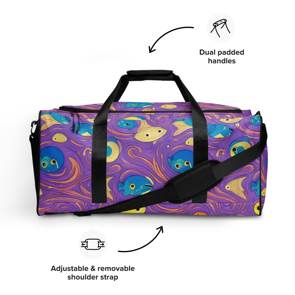 Violet Tide on Duffle Bag — Front