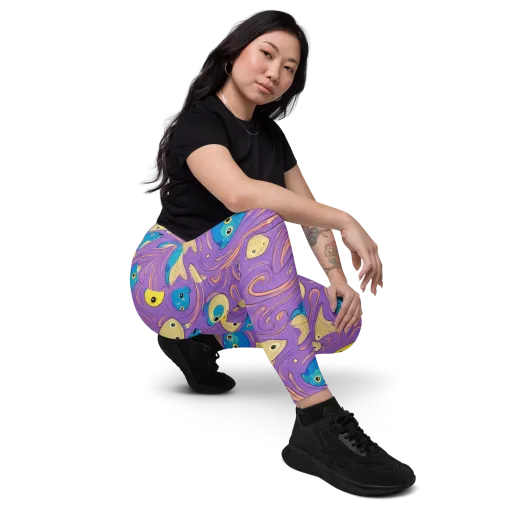 Violet Tide on a Leggings with Pockets
