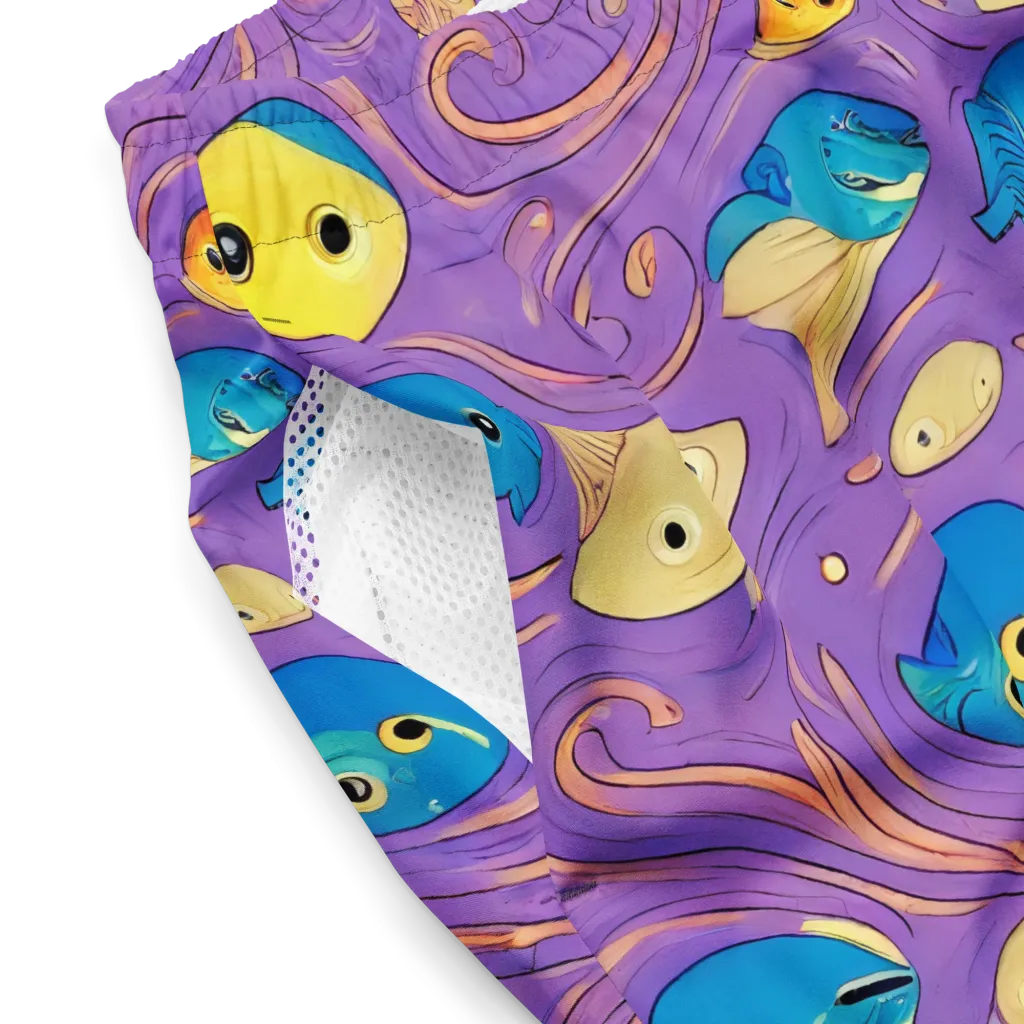Violet Tide on Swim Trunks — Product details 2