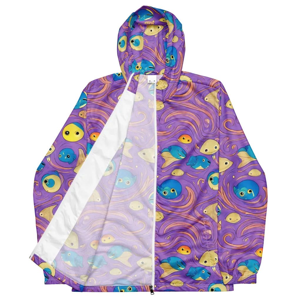 Violet Tide on Men's Windbreaker — Front