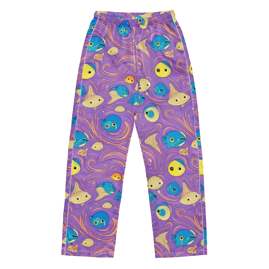 Violet Tide on Women's Pajama Pants — Front