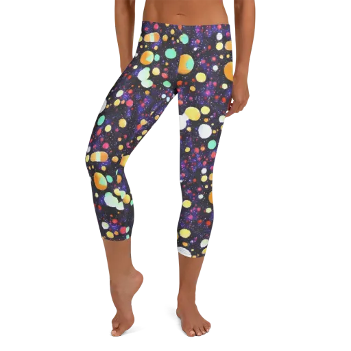 Orbit Pop on a Capri Leggings