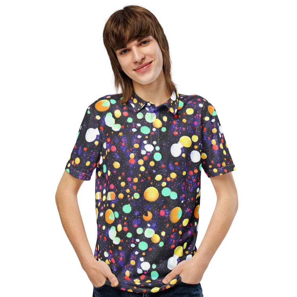 Orbit Pop on Men's Slim Fit Polo Shirt — Front