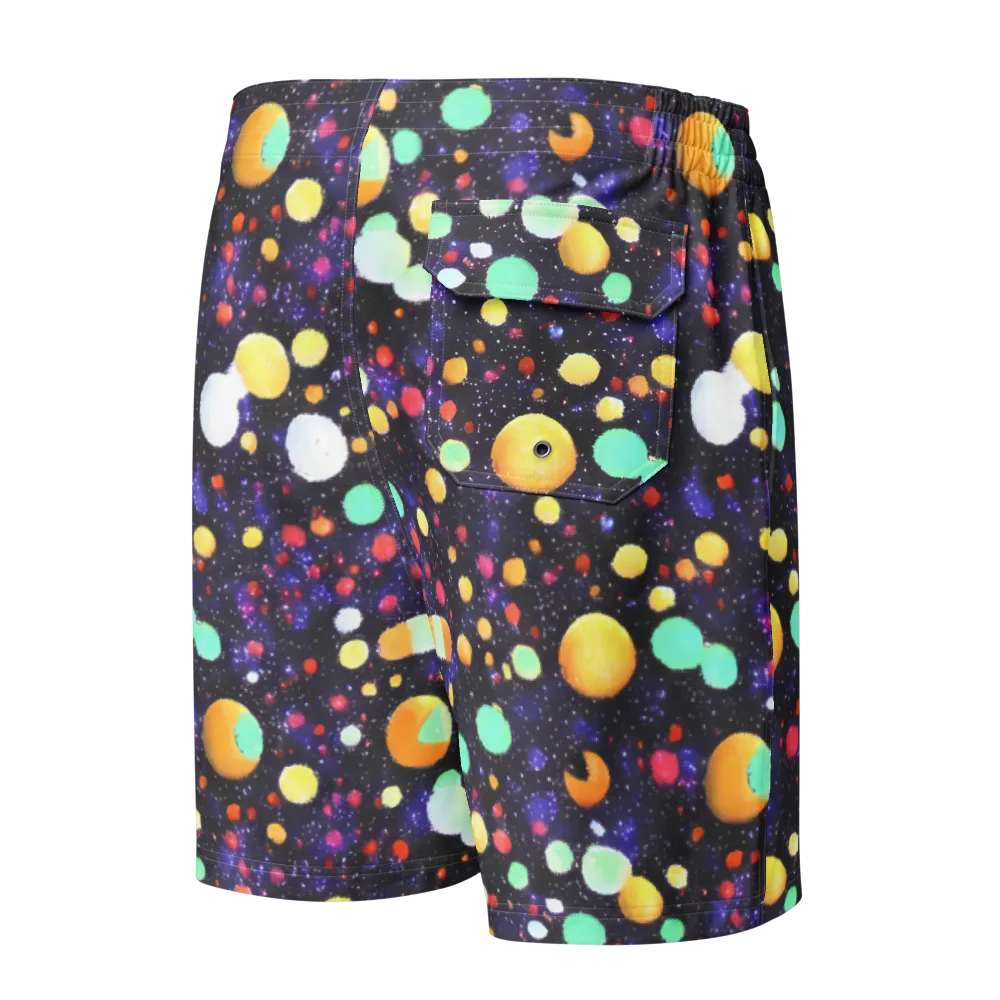 Orbit Pop on Men's Board Shorts — Back