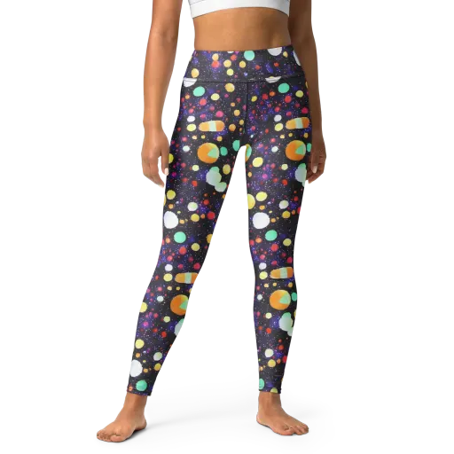Orbit Pop on a Yoga Leggings