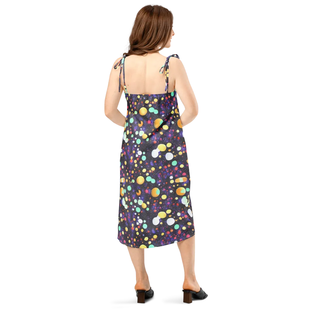 Orbit Pop on Slip Dress — Back