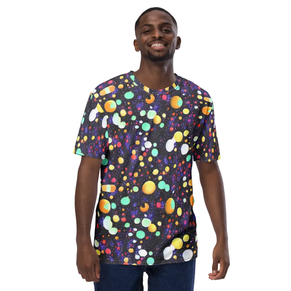 Orbit Pop on Men's Crew Neck T-Shirt — Front