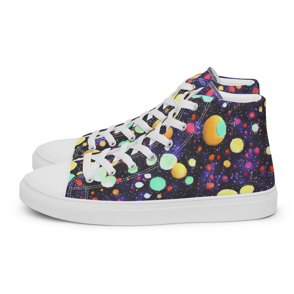 Orbit Pop on Men's High Top Canvas Shoes — Left