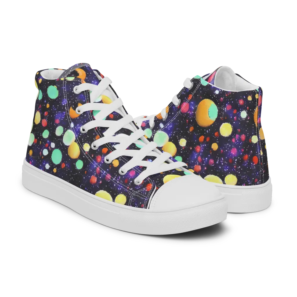 Orbit Pop on Men's High Top Canvas Shoes — Right