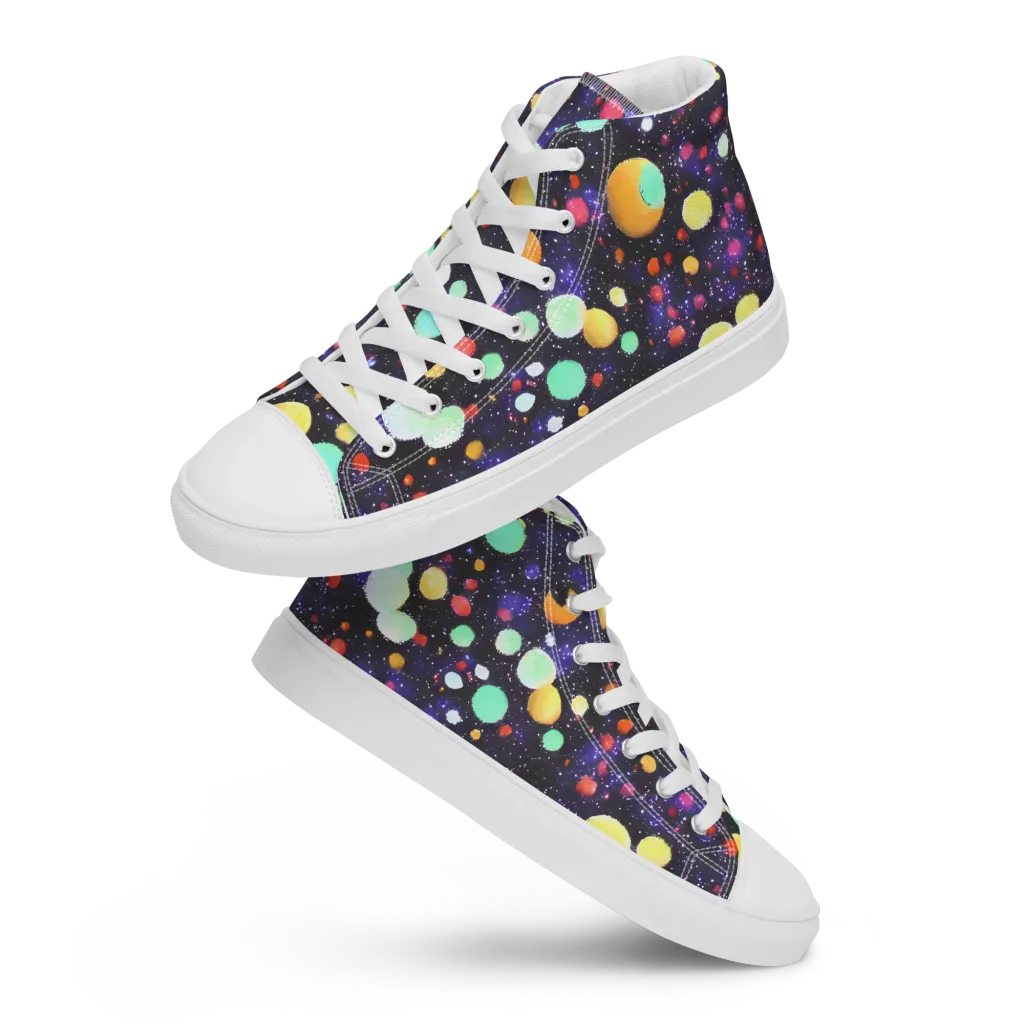 Orbit Pop on Men's High Top Canvas Shoes — Front
