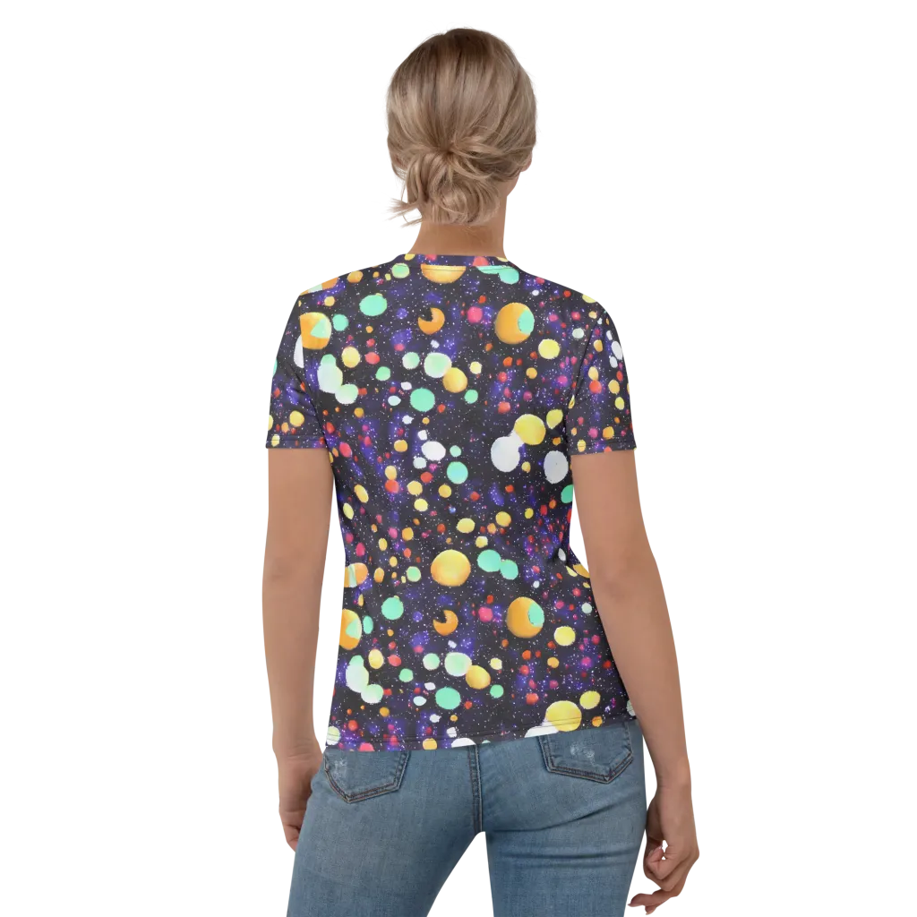 Orbit Pop on Women's Crew Neck T-Shirt — Back
